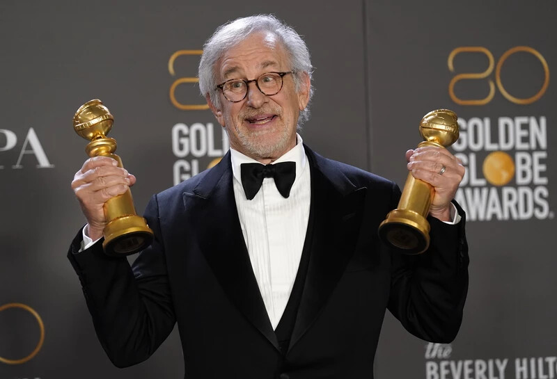 Steven Spielberg így örült a díjainak