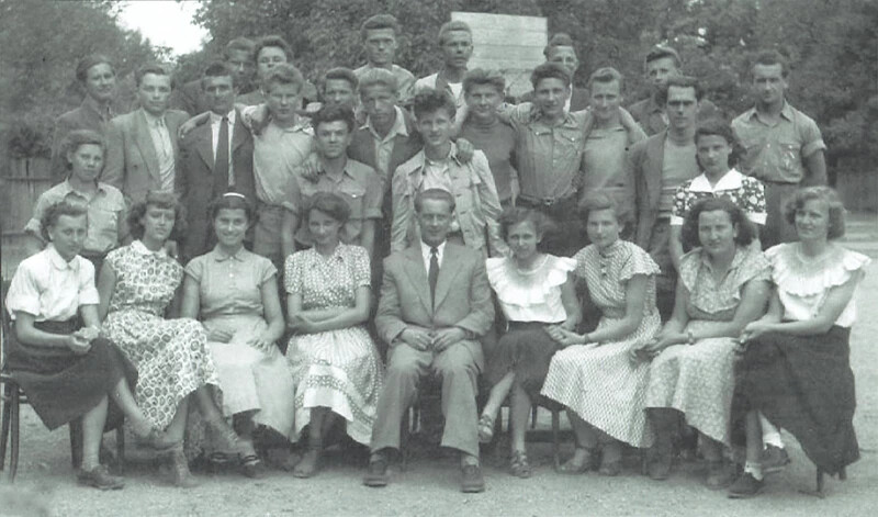 1951 – Az I. A osztály Horváth Józseffel az 1950/51-es tanévben