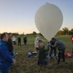 A ballon 34 kilométer magasan fakadt ki és kezdte meg az ereszkedést (A szerző felvétele)